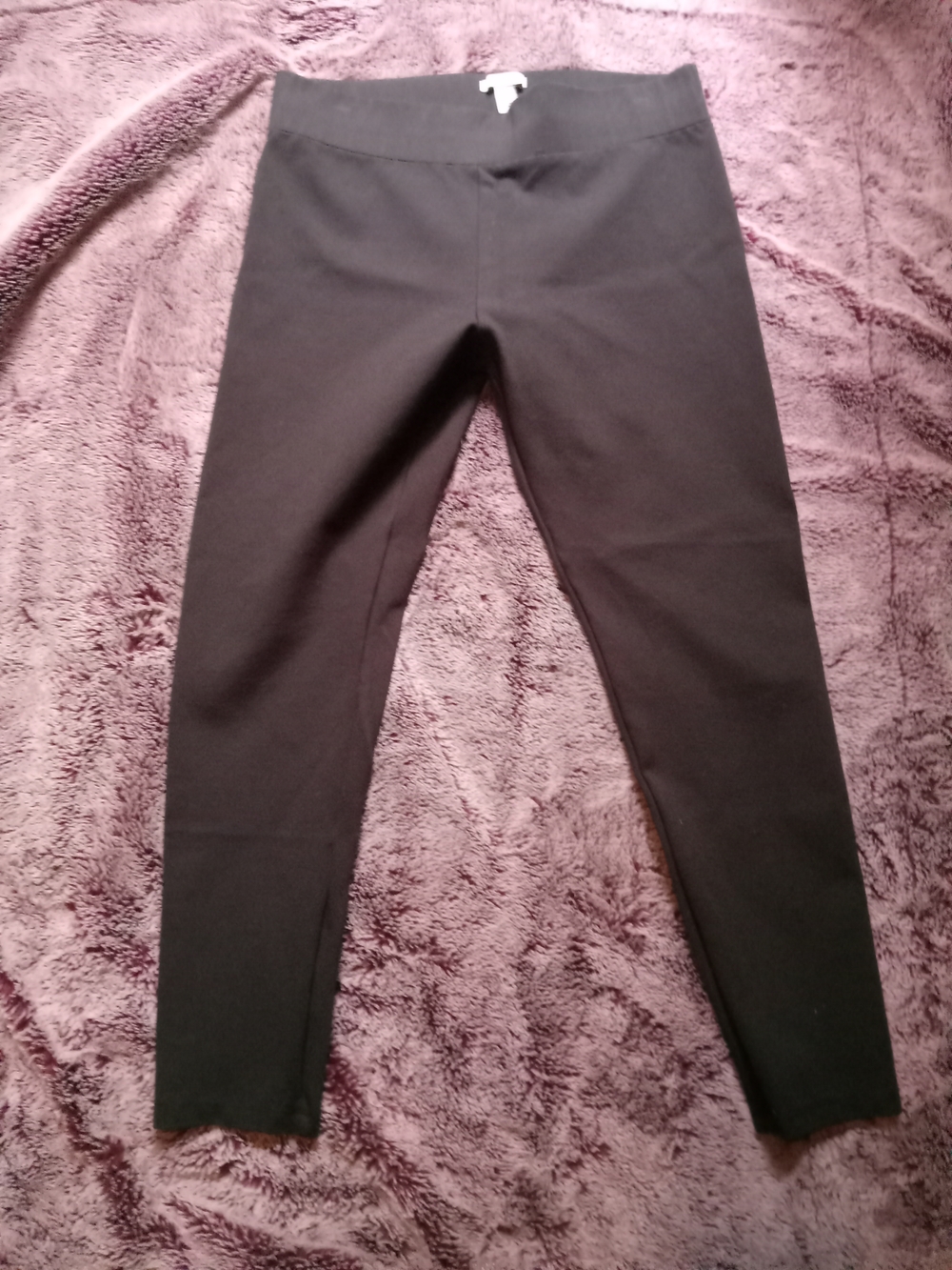 Daily Ritual Black Stretch Ponte Leggings